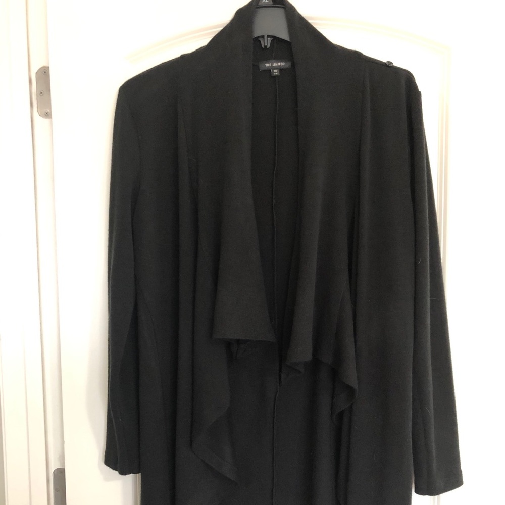 Black cardigan